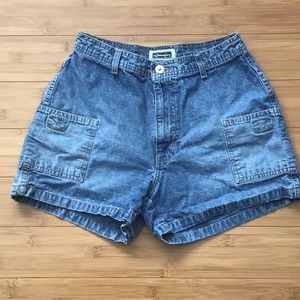Xhilaration Denim Cargo Style Shorts Size 7